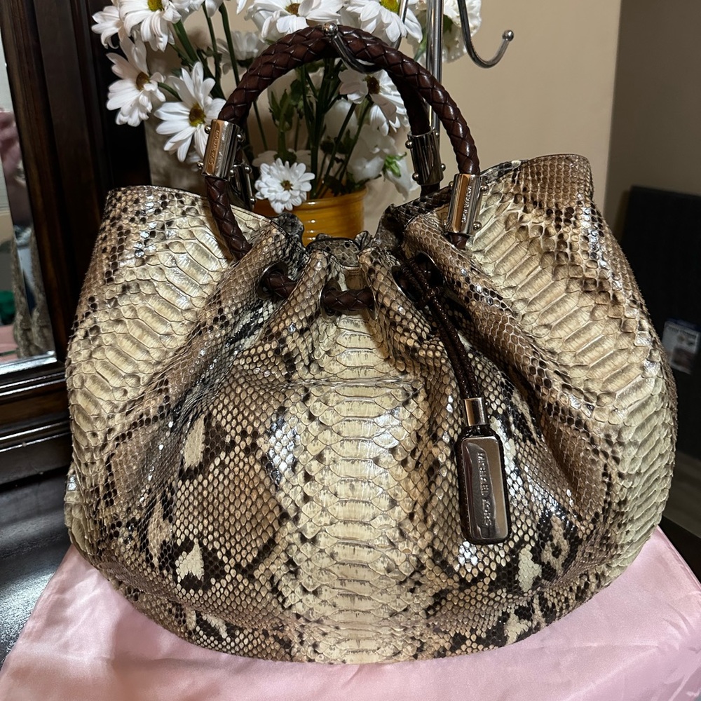Michael Kors Snake Skin Lux Bag